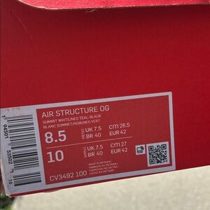 Nike Air Structure OG in White, Teal, and Black